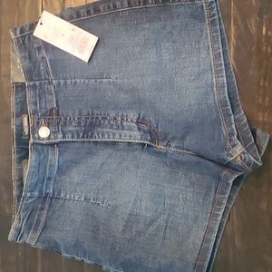 Wild Fable Jean shorts, dark blue, high waisted, never worn, size 8